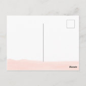 フローラガーリー大理石の写真の誕生のお知らせ ポストカード (裏面)