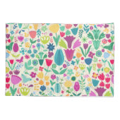 フローラガーリー恐竜シルエット女子 枕カバー (裏面)