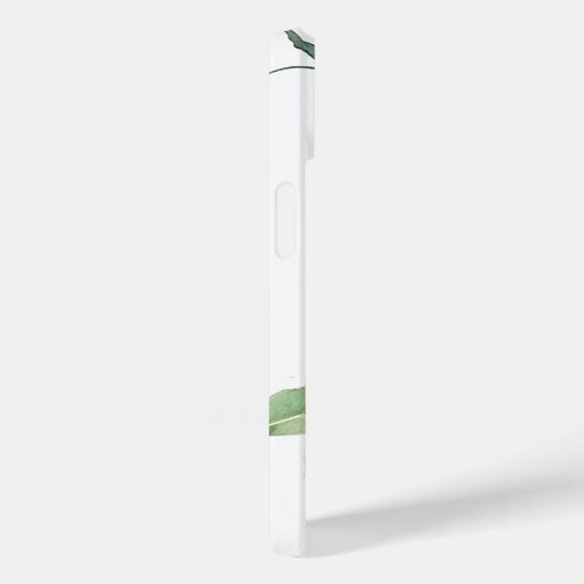 フローラガーリー水彩サンゴ花モノグラム Case-Mate iPhoneケース (裏面 / 右)