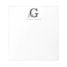 フローラガーリー水彩保方シックパープルモノグラム