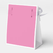 フローラガーリー水色ピンクユニコーン赤ちゃんシャワー フェイバーボックス (裏面サイド)