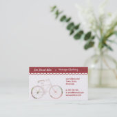 フローラガーリー自転車 名刺 (スタンド正面)