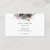 フローラガーリー野の花エレガント白 名刺 (裏面)