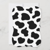 フローラガールカウベビーシャワー 招待状 (裏面)