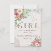 フローラガールシャワー サンキューカード (正面)