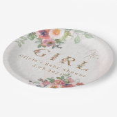 フローラガールシャワー ペーパープレート (アングル)