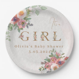 フローラガールシャワー ペーパープレート