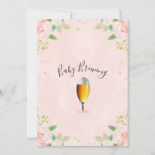 フローラガールズビールベビー醸造ベビーシャワー 招待状 (裏面)