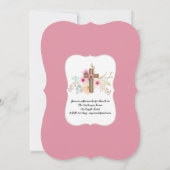 フローラガールズファースト聖体拝領招待状シック 招待状 (裏面)