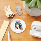 フローラガールフラワーヘアキーチェーン キーホルダー