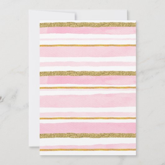 フローラガールベア誕生日招待状 招待状 (裏面)