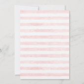 フローラガールベビーバニー1st誕生日パーティー 招待状 (裏面)