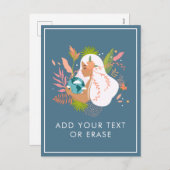 フローラガールホールディングアースダスティブループラネット自然 シーズンポストカード (正面/裏面)