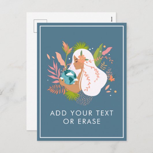 フローラガールホールディングアースダスティブループラネット自然 シーズンポストカード (正面/裏面)