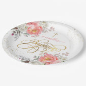 フローラガール洗礼  ペーパープレート (アングル)