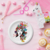 フローラガール紙プレート ペーパープレート (パーティー)