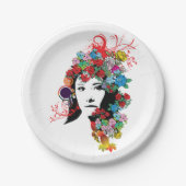 フローラガール紙プレート ペーパープレート (正面)