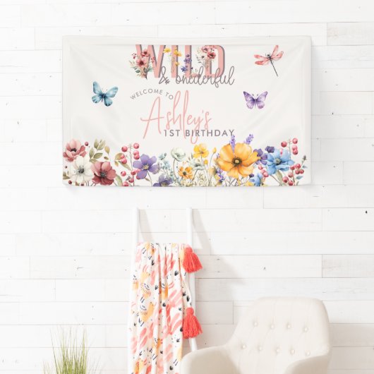 フローラガール誕生日 |ワイルド&オンダーフルへようこそ 横断幕 (インサイチュ)