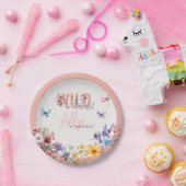 フローラガール誕生日 |ワイルド&オンダーフル ペーパープレート (パーティー)