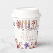 フローラガール誕生日 |ワイルド&オンダーフル 紙コップ (正面)
