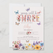 フローラガール誕生日 |誕生日 招待状 (正面)