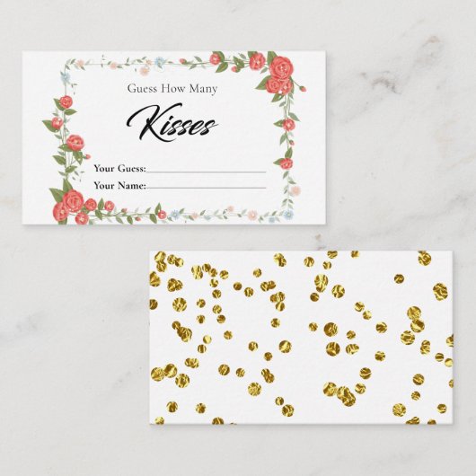 フローラキスブライダルエンクロージャカード エンクロージャーカード (正面/裏面)