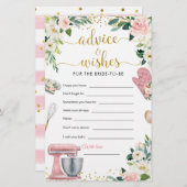 フローラキッチンブライダルシャワーアドバイスとウィッシュ (正面/裏面)