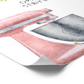 フローラキッチンブライダルシャワーフォトブースポスター ポスター (角)