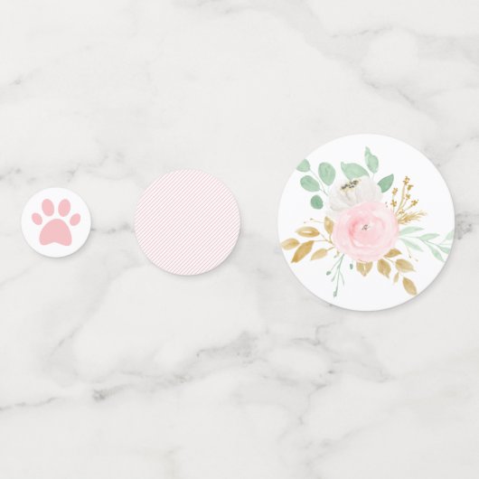 フローラキットンバースデーパーティー紙吹雪 コンフェッティ (裏面)