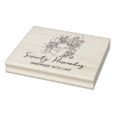 フローラキツネカスタム手作りラブメイド ラバースタンプ (スタンプ)