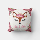 フローラキツネプリンセス顔可逆枕 クッション (正面)