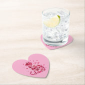 フローラキャットシルエットアートフォキャンバスプリントプリント ペーパーコースター (インサイチュ)