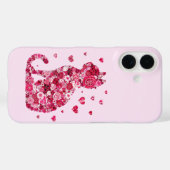 フローラキャットシルエットアートフォキャンバスプリントプリント Case-Mate iPhoneケース (裏面 (横))