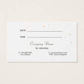 フローラキャンドルアポイントメントカード (裏面)