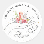 フローラキャンドルサンキュー ラウンドシール (正面)