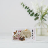 フローラキャンドル、キャンドル&ソープメーカー 名刺 (スタンド正面)