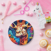 フローラキリンポートレート-9320 ペーパープレート (パーティー)