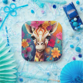 フローラキリンポートレート-9321 ペーパープレート (パーティー)