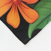 フローラキリンポートレート-9322 フリースブランケット (角)