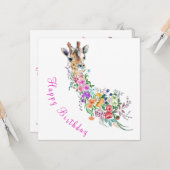 フローラキリン誕生日カード カード (正面/裏面インサイチュ)