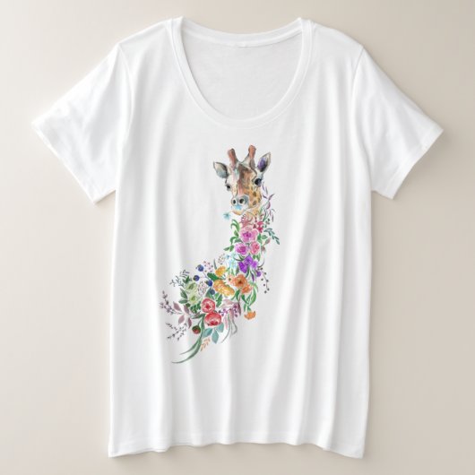 フローラキリンTシャツ プラスサイズTシャツ (デザイン正面)