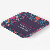 フローラキンセアニェラパープルメキシコフェスタ誕生日 ペーパープレート (傾斜あり)