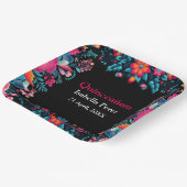 フローラキンセアニェラブラックメキシコフェスタ誕生日 ペーパープレート (傾斜あり)