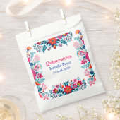 フローラキンセアニェラホワイトメキシコフィエスタ誕生日 フェイバーバッグ (クリップ留めされた状態)