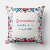 フローラキンセアニェラメキシカンフィエスタ誕生日 クッション (正面)