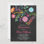 フローラキンセアニェラ誕生日フィエスタメキシコ 招待状 (正面)