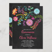 フローラキンセアニェラ誕生日フィエスタメキシコ 招待状 (正面/裏面)