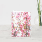 フローラキンセアニェラ15分誕生日ピンクさくらんぼ 招待状 (裏面)