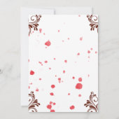 フローラキンセアニェラ15th誕生日フォースペインのガール 招待状 (裏面)