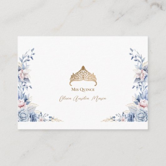 フローラキンセアニラ金ゴールドティアラ外装カード エンクロージャーカード (裏面)